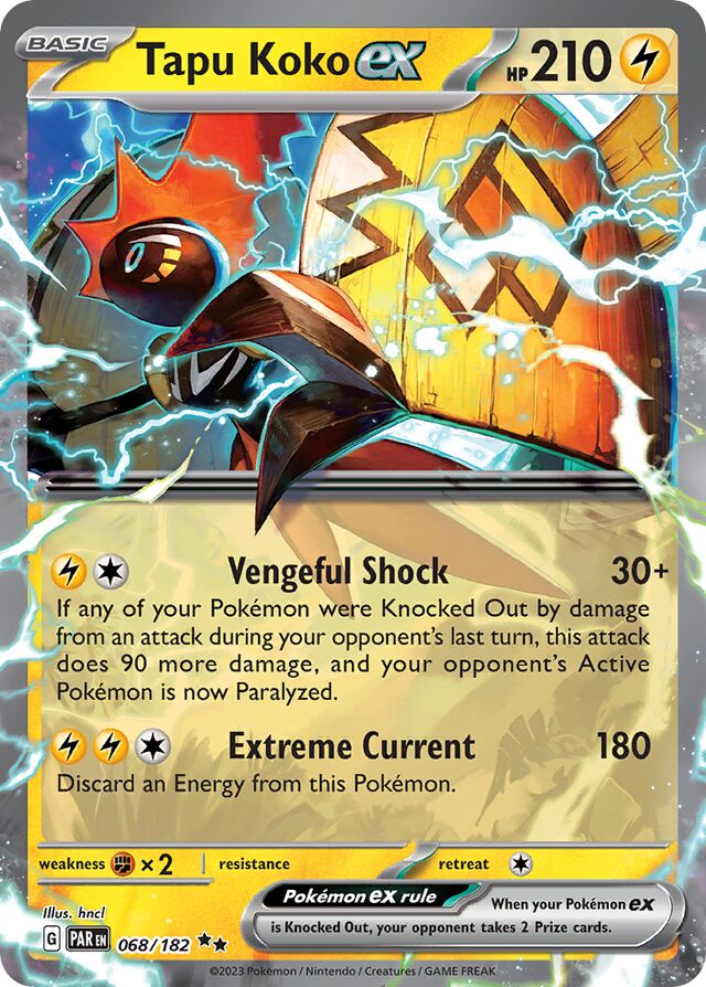 Tapu Koko Ex Double Rare 068/182 Pokemon Paradox Rift [068/182svpr] - £3.99  : Crazy Gamer, Your one stop shop for gaming and pokemon TCG