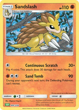 Sandslash (Pokémon TCG Classic (Venusaur) 009/034)