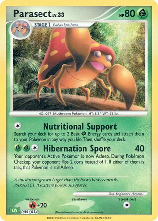 Parasect (Pokémon TCG Classic (Venusaur) 005/034)
