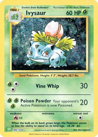 Ivysaur (Pokémon TCG Classic (Venusaur) 002/034)