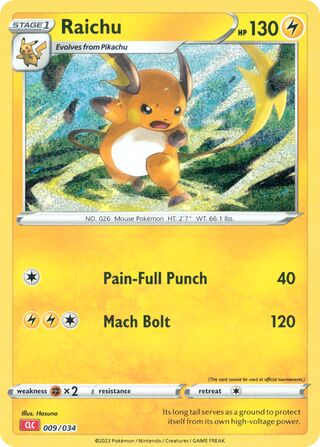 Raichu (Pokémon TCG Classic (Charizard) 009/034)