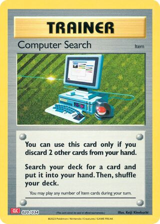 Computer Search (Pokémon TCG Classic (Charizard) 020/034)
