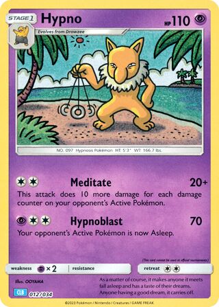 Hypno (Pokémon TCG Classic (Blastoise) 012/034)
