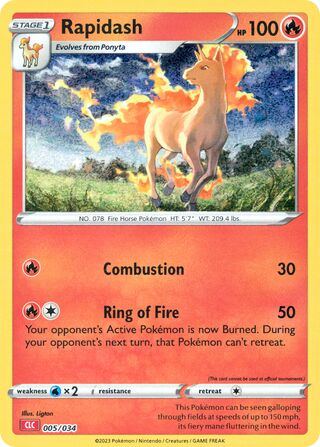 Rapidash (Pokémon TCG Classic (Charizard) 005/034)