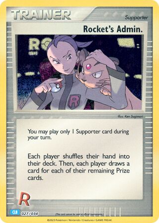 Rocket's Admin. (Pokémon TCG Classic (Blastoise) 027/034)