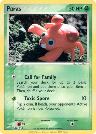 Paras (Pokémon TCG Classic (Venusaur) 004/034)
