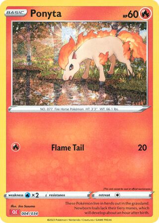 Ponyta (Pokémon TCG Classic (Charizard) 004/034)