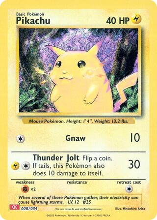 Pikachu (Pokémon TCG Classic (Charizard) 008/034)