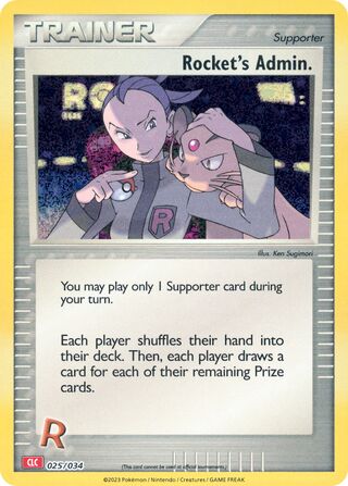 Rocket's Admin. (Pokémon TCG Classic (Charizard) 025/034)