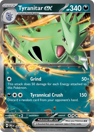 Tyranitar ex (Prismatic Evolutions 064/131)