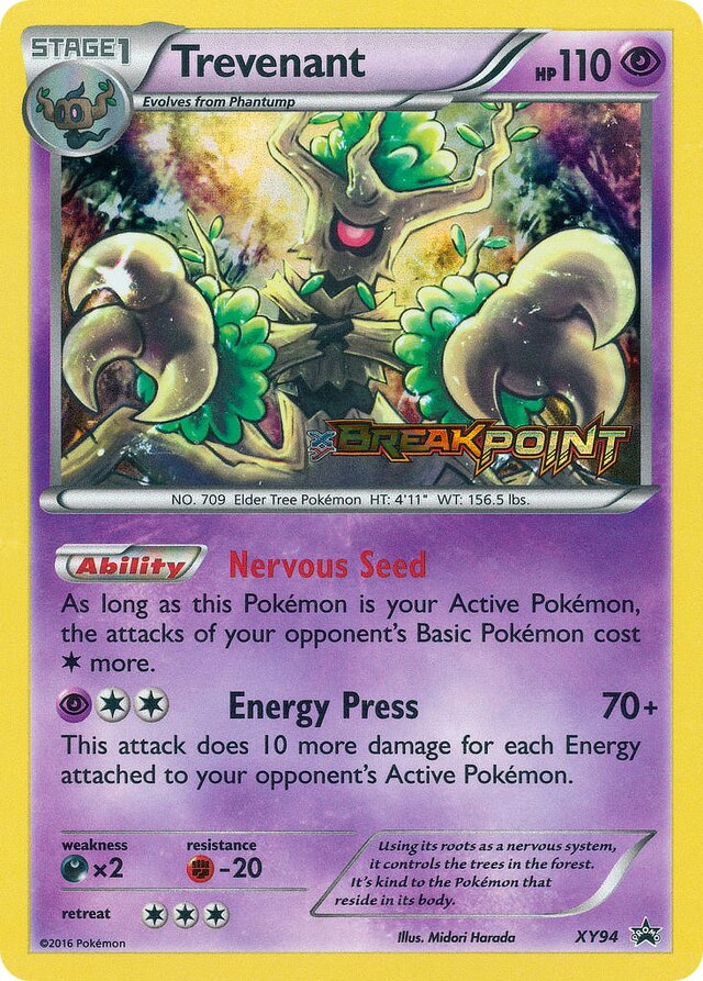 Trevenant XY Black Star Promos XY94 PROMO
