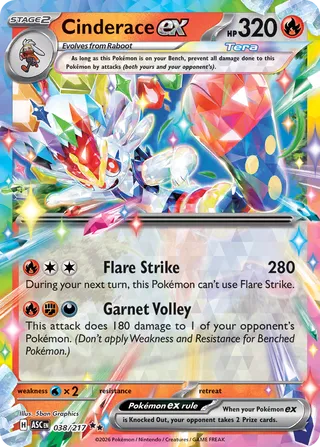 Cinderace ex (Ascended Heroes 038/217)