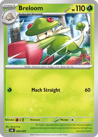 Breloom (Sprigatito & Lucario ex Starter Deck ex 002/023)