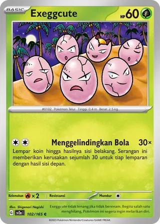 Exeggcute (Pokémon Card 151 102/165)
