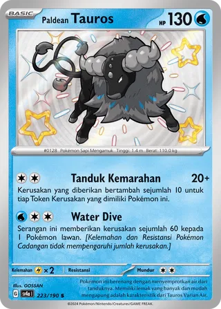 Paldean Tauros (Shiny Treasure ex 223/190)