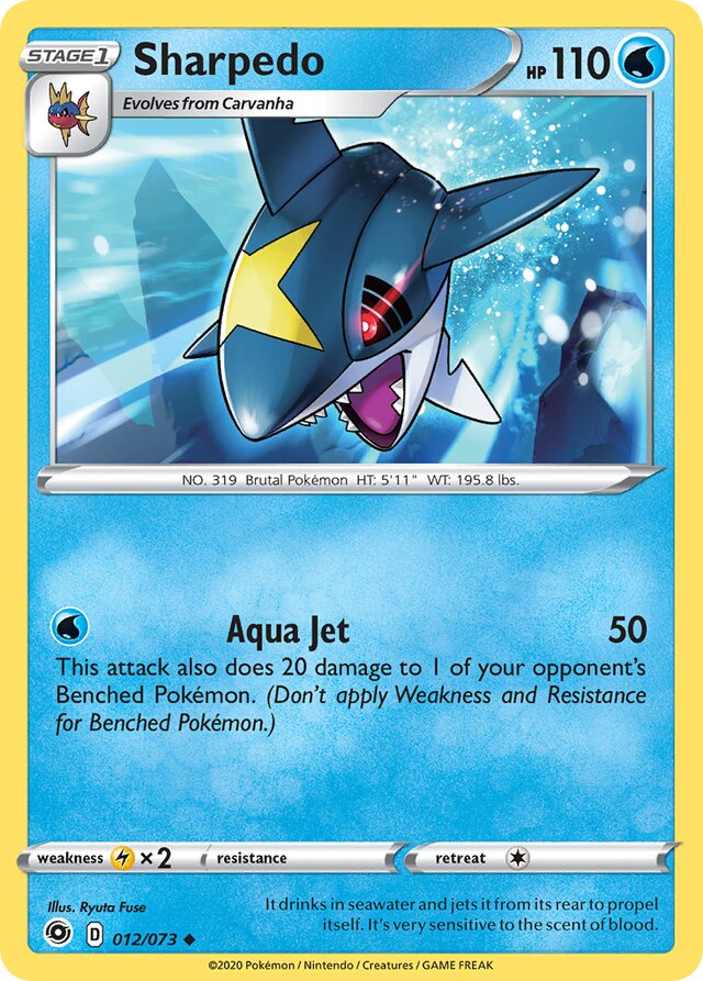Sharpedo Champion's Path 012/073 Uncommon