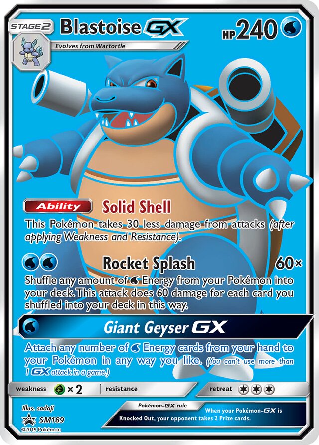 SM189 BlastoiseGX SMP PROMO