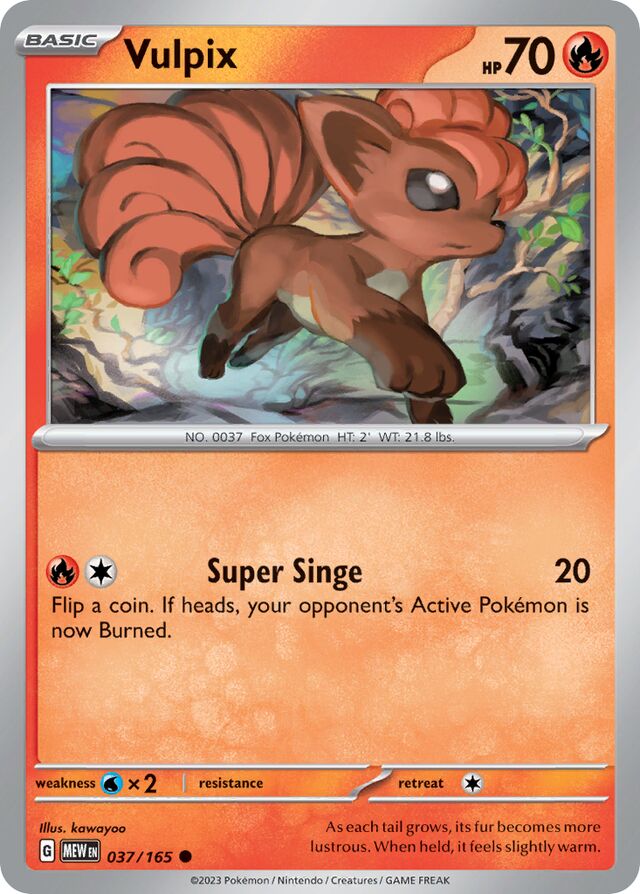 Vulpix 151 037/165 Common