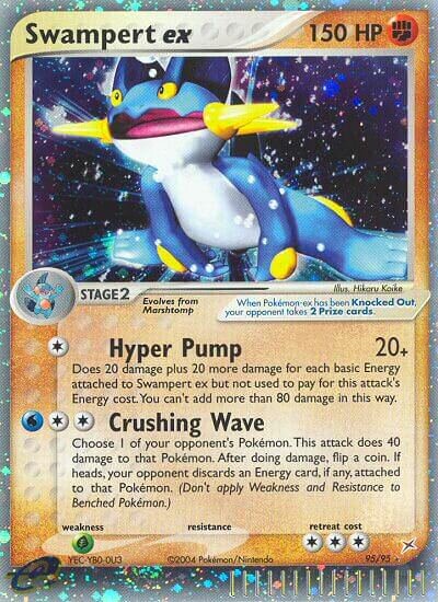 95/95 Swampert ex MA Rare Holo ex