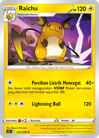 Raichu (Paradigm Trigger 025/098)
