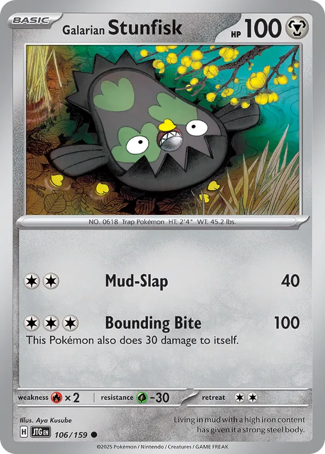 Galarian Stunfisk Journey Together 106/159 Common
