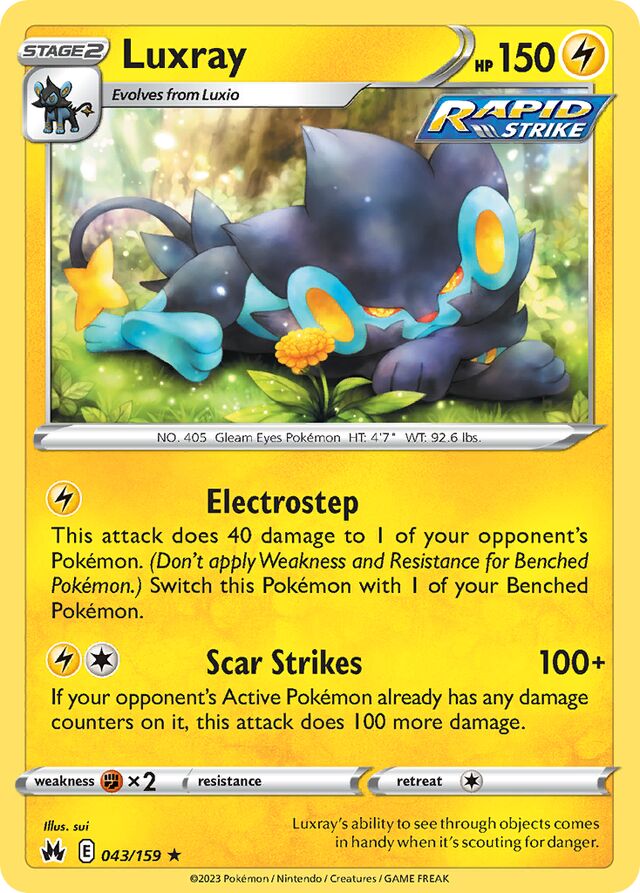 043/159 Luxray CRZ Rare