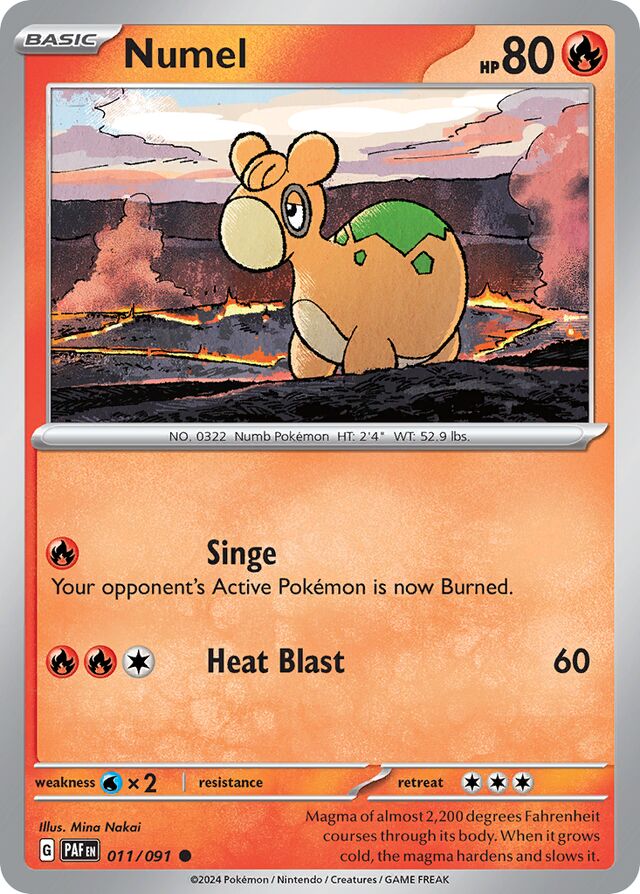 Numel Paldean Fates 011/091 Common