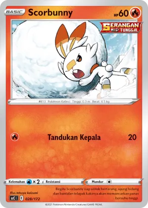 Scorbunny (Evolution V Starter Deck 028/172)