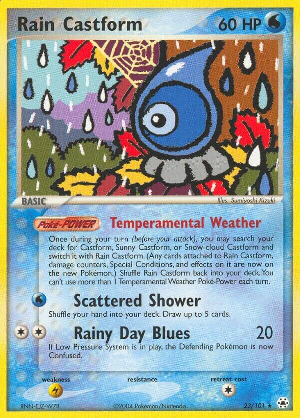 23/101 Rain Castform HL Rare