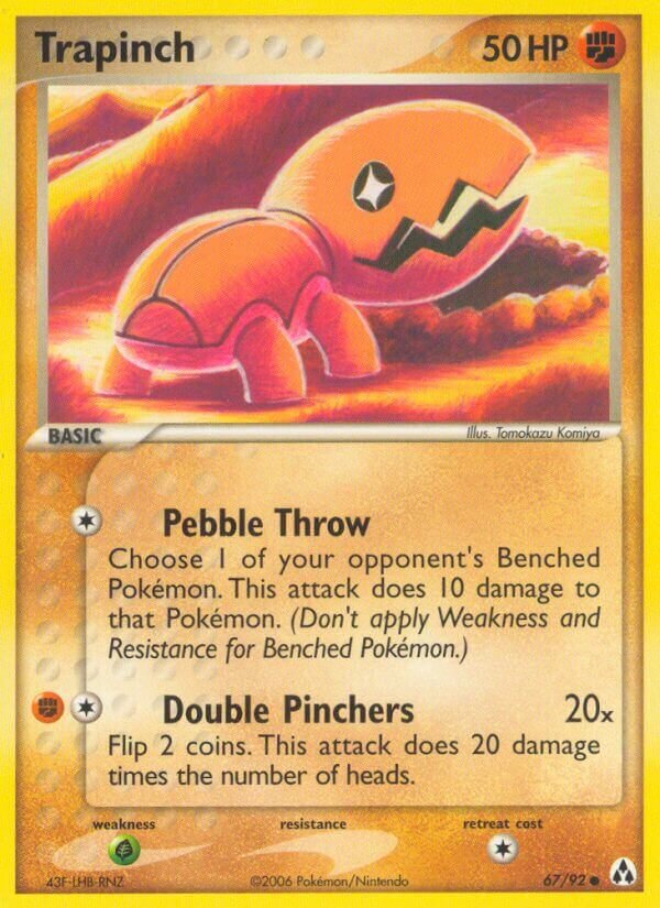 Trapinch 67/92 3 EX LEGEND MAKER COMMON PTCG