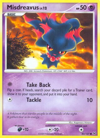 Pokemon Card 2009 Platinum - Pokedex 114/127