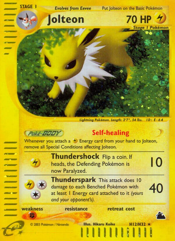 H12/H32 Jolteon SK Rare Holo