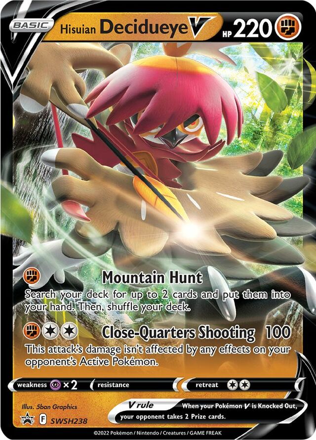 SWSH238 Hisuian DecidueyeV SSP PROMO