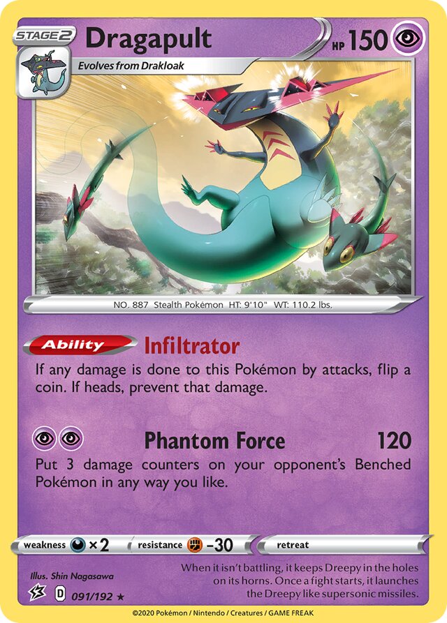 091/192 Dragapult RCL Rare Holo