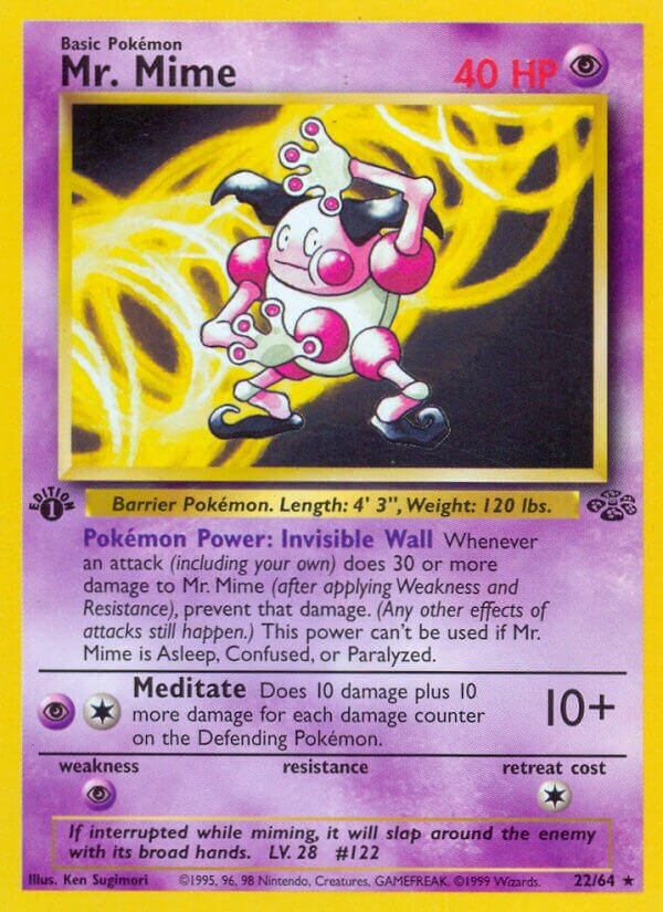 Mr. Mime Jungle 22/64 Rare