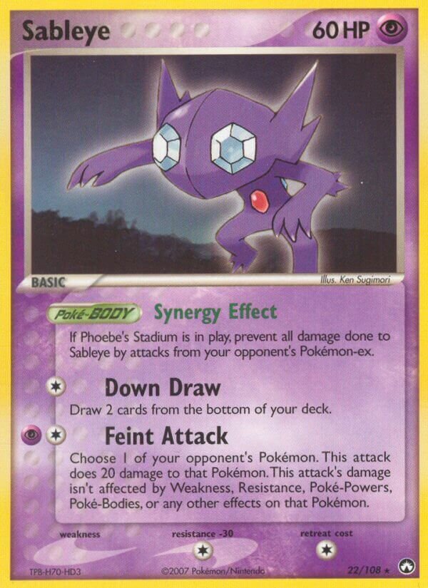 Sableye Power Keepers 22/108 Rare