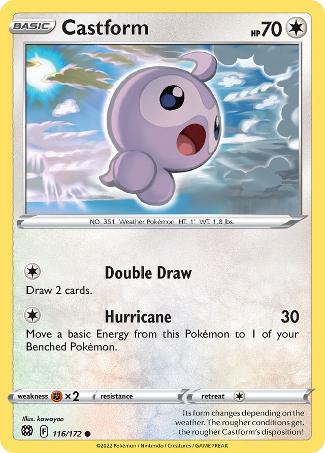 116/172 Castform BRS Common