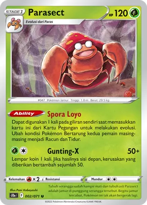 Parasect (Dark Phantasma 002/071)