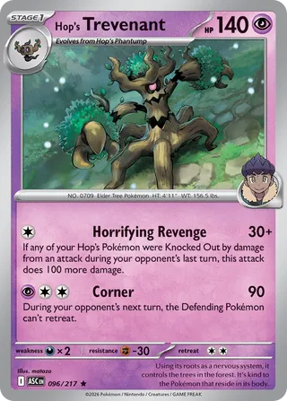 Hop's Trevenant (Ascended Heroes 096/217)