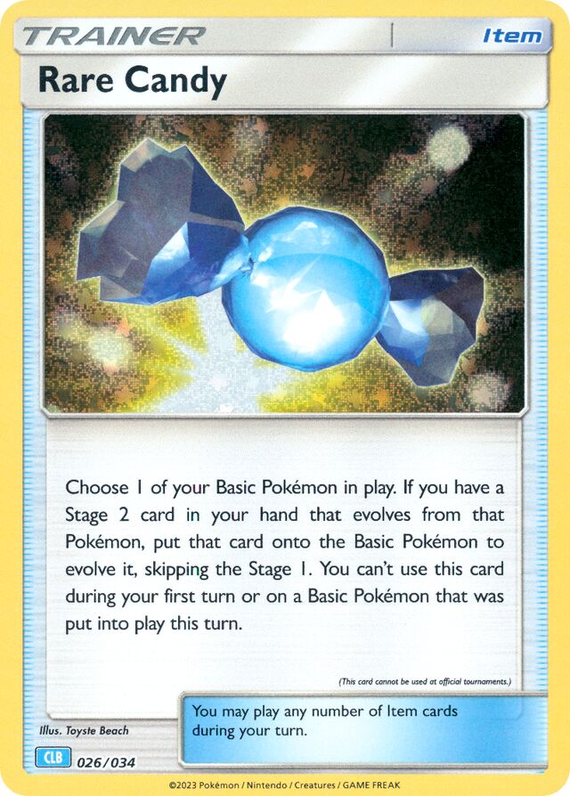Rare Candy Blastoise & Suicune ex Deck 026/034