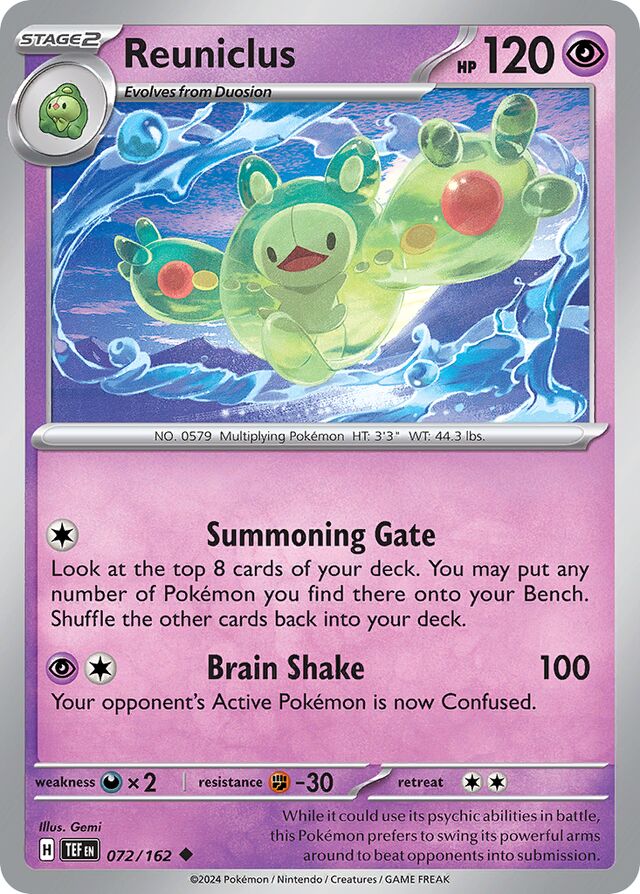 Reuniclus Temporal Forces 072/162 Uncommon