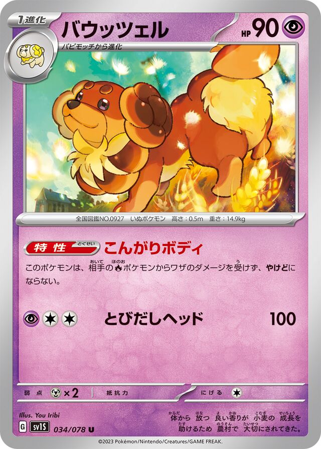 Dachsbunバウッツェル 9 Scarlet exスカーレットex 034/078 U