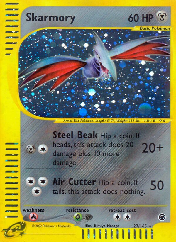 27/165 Skarmory EX Rare Holo