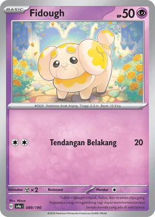 Fidough (Shiny Treasure ex 089/190)