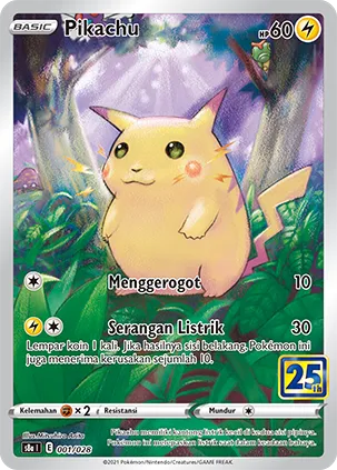 Pikachu (25th Anniversary Collection 001/028)