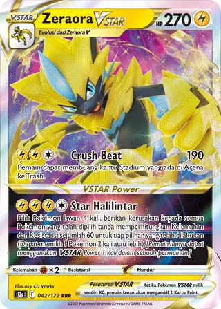 Zeraora VSTAR (VSTAR Universe 042/172)