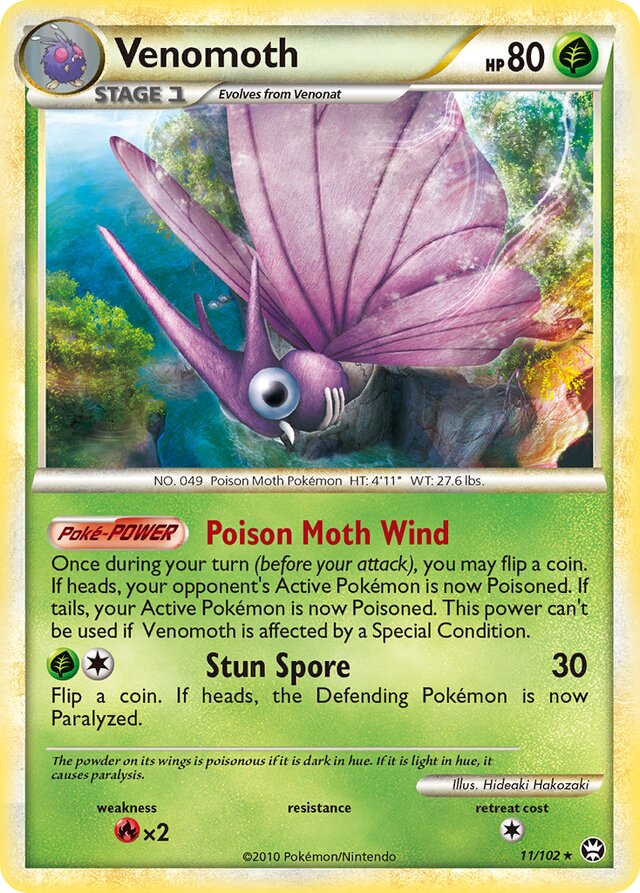 Venomoth Triumphant 11/102 Rare Holo