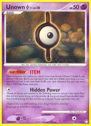 Unown I (Mysterious Treasures 37/123)