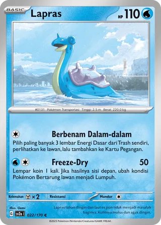Lapras (Black Shine 022/170)