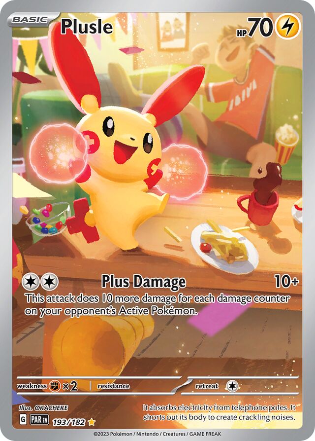 193/182 Plusle PAR Illustration Rare
